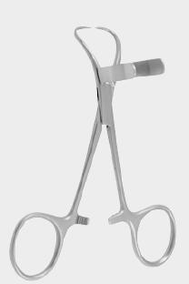 Затискач БАКХАУСА (BACKHAUS) для операційної білизни та трубок, 11,0 см (cm)